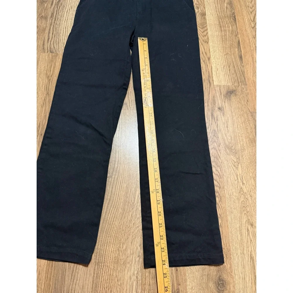 Old Navy Jeans Youth Boys Size 12 Black Denim Straight Pants Built in Flex